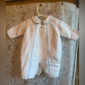 Classic White and Blue Kids One Piece